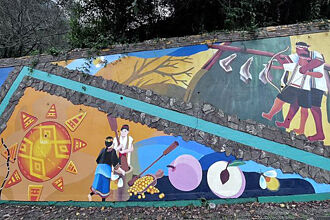 悠遊美麗那瑪夏 達卡努瓦里秀嶺巷彩繪牆成最夯打卡點