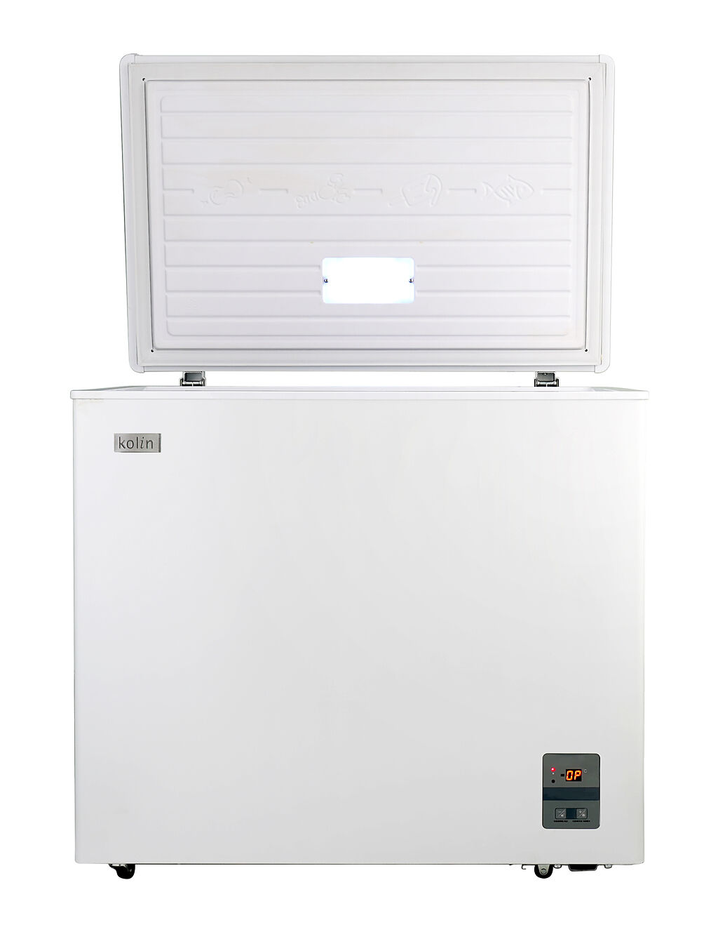 歌林推出了年末囤食材必備的臥式無霜冷凍櫃 KR-115FF01、KR-120FF01，風扇式無霜設計，冷凍、冷藏一機兩用(此兩種功能需切換，無法同時使用)，還有140、196公升供消費者選購。（歌林提供）