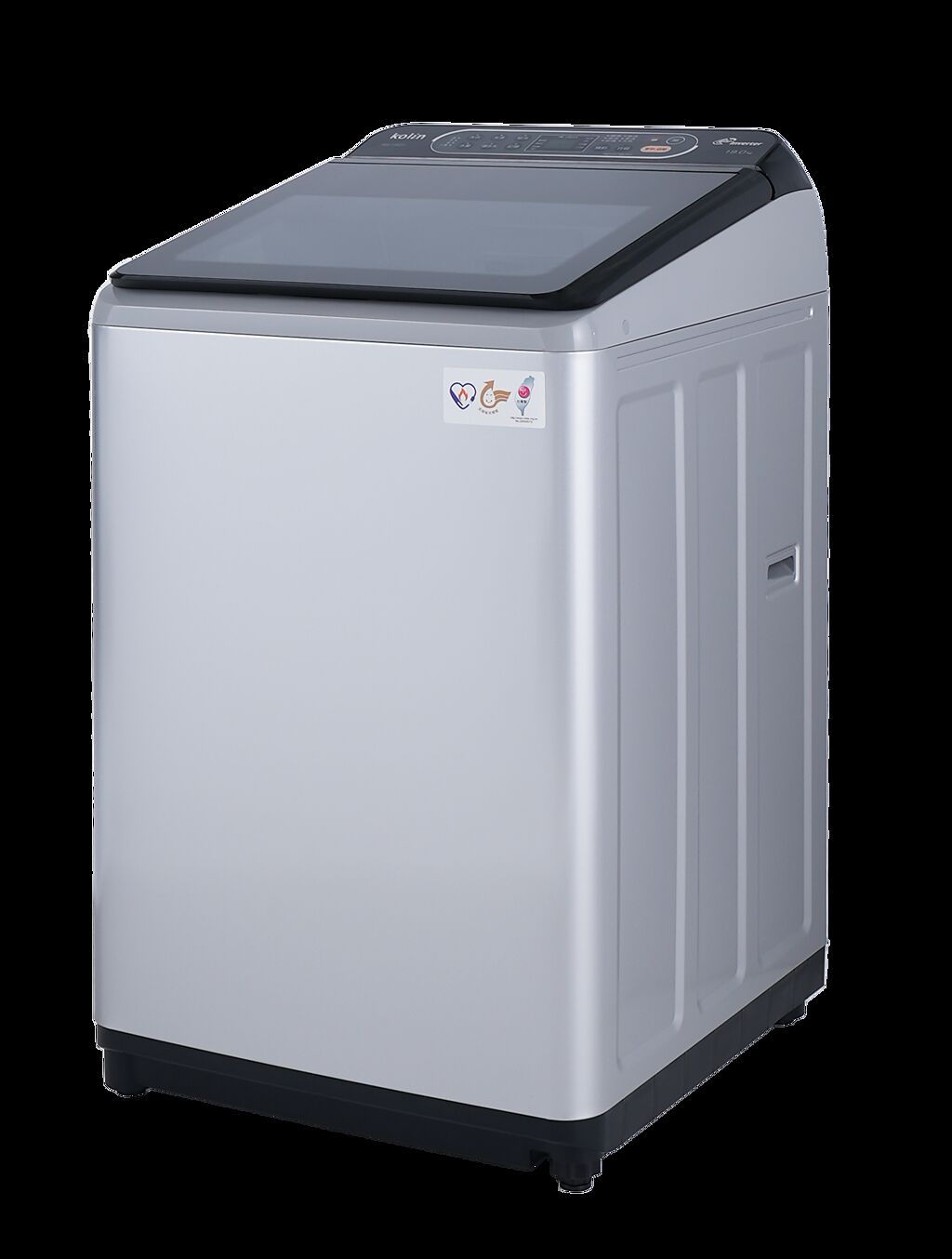 歌林全新直驅變頻單槽洗衣機 BW-19V01、BW-17V01、BW-15S05，共推出19、17公斤變頻及15公斤定頻3款尺寸，強力洗淨同時也能減震減音又省電，更採斜面設計讓衣物更好拿取。（歌林提供）