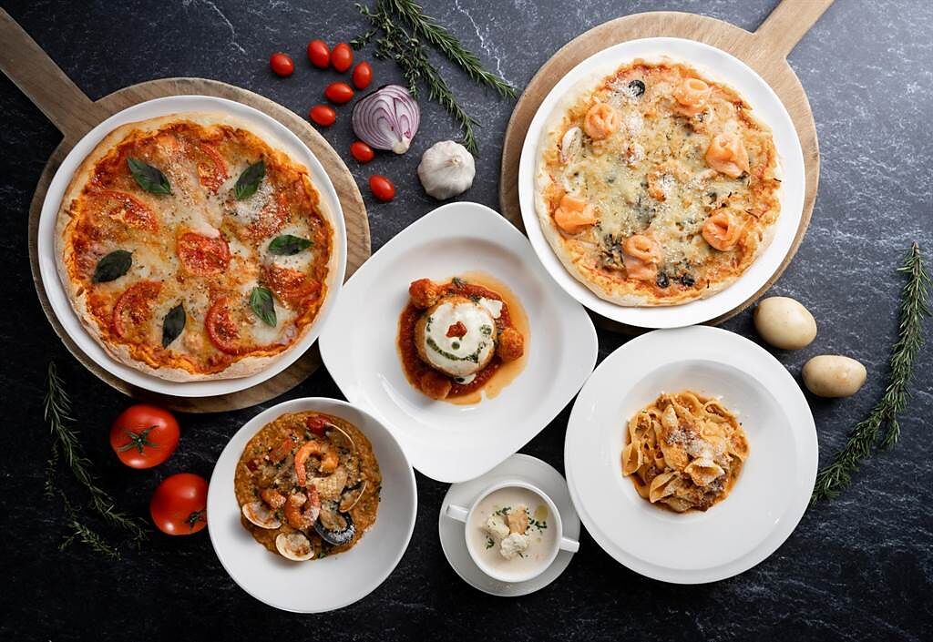 義大皇家酒店義式餐廳Casa Fontana，1月起推出義式料理吃到飽活動。(高雄義大皇家酒店提供)