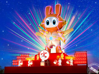 2023桃園燈會在楊梅富岡 主燈未來兔、小提燈幸福兔亮相