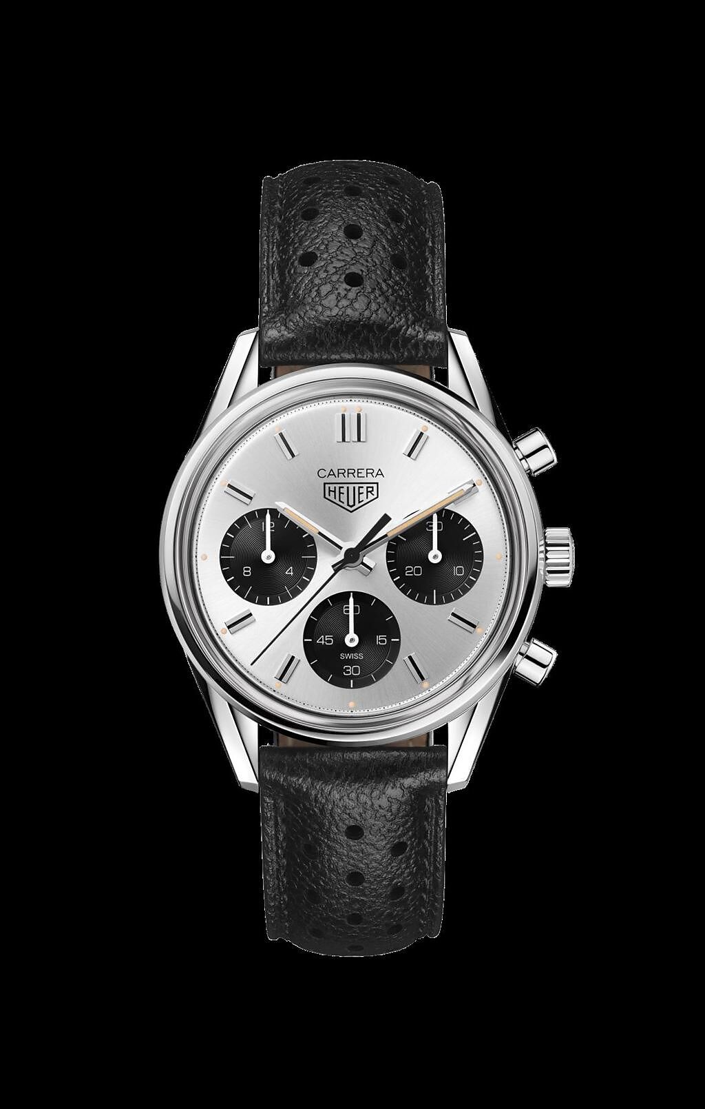 泰格豪雅Carrera 計時腕表60週年紀念版，24萬2300元。（TAG Heuer提供）