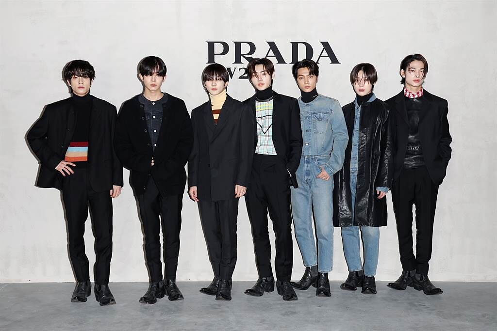 Prada邀請南韓男團ENHYPEN出席2023秋冬男裝大秀。（Prada提供）