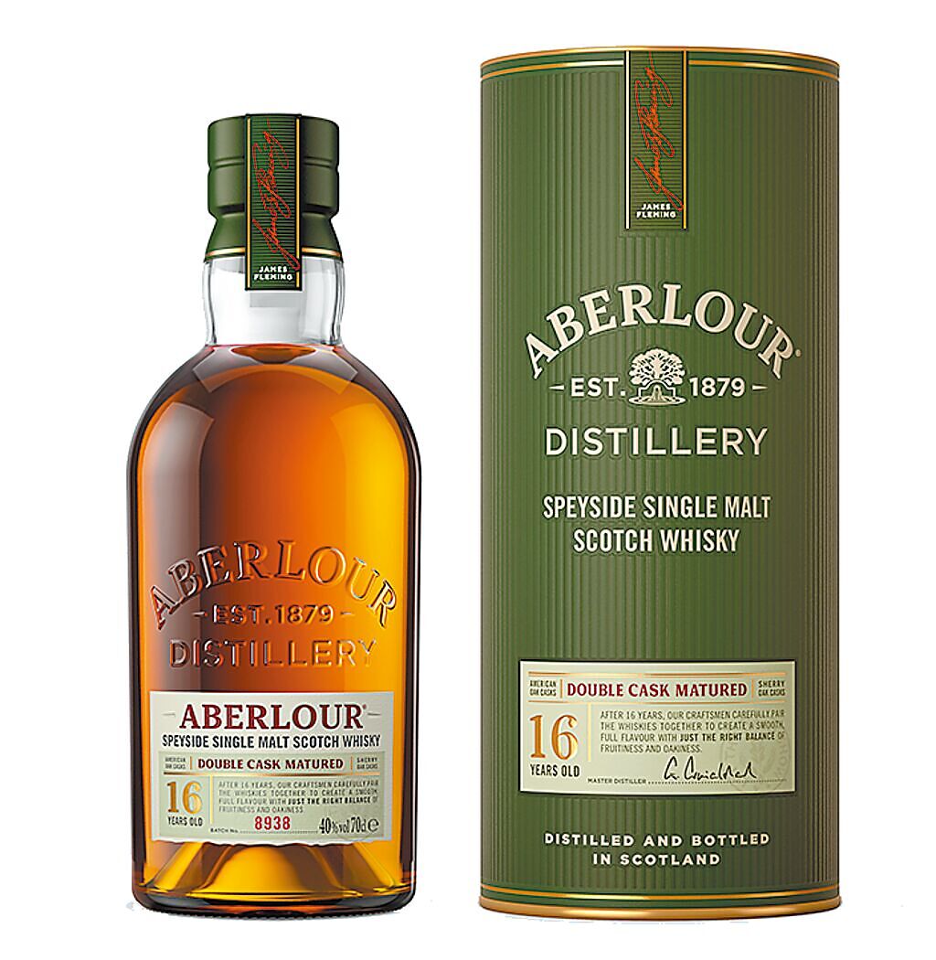 亞伯樂16年雙桶單一麥芽蘇格蘭威士忌，3080元。（Aberlour提供）飲酒過量 有害健康