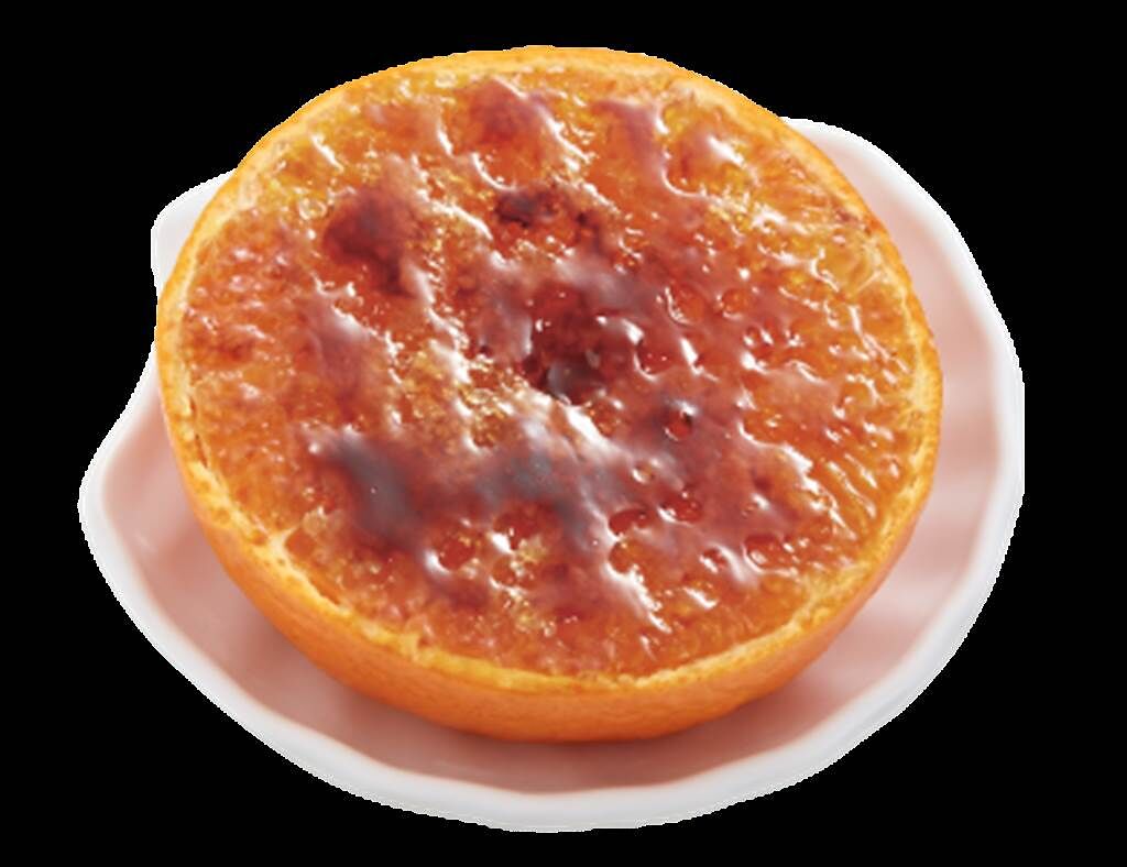爭鮮「焦糖柑橘」位列甜點類銷量第2名，酸甜口感擄獲消費者的心，售價30元。（爭鮮提供）