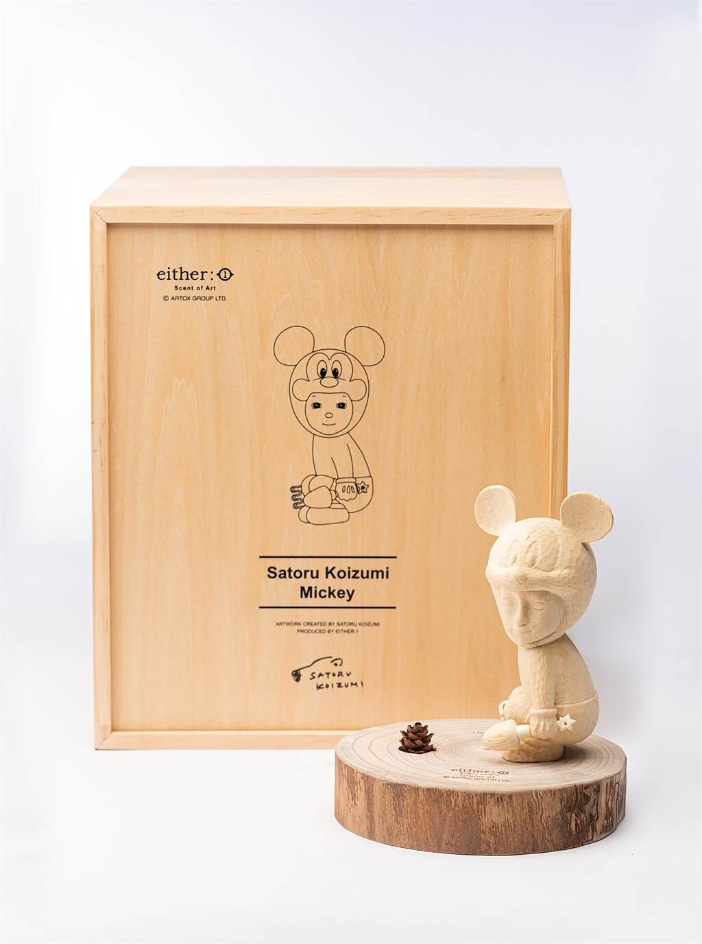 小泉悟 x 迪士尼 米奇精油擴香雕塑，9900元。（Artelli提供）