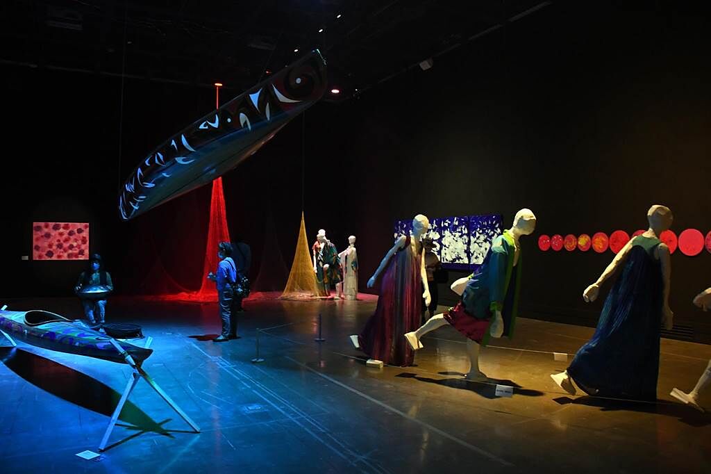 《太平洋的迴聲-優席夫當代藝術特展》今天在台東美術館開幕。（莊哲權攝）