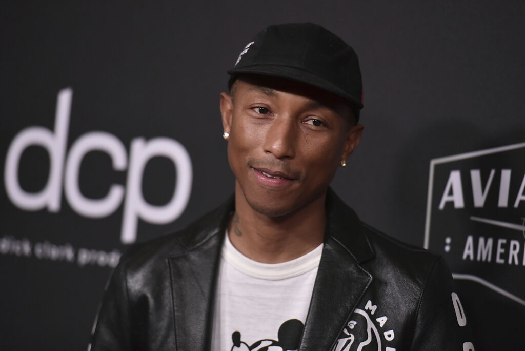 LV宣布聘請美國嘻哈歌手菲瑞威廉斯（Pharrell Williams）擔任男裝部門新主管。（圖／美聯社）