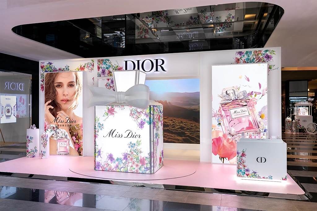 Miss Dior於新光三越A11打造的花漾迪奧愛戀快閃店。（Dior提供）