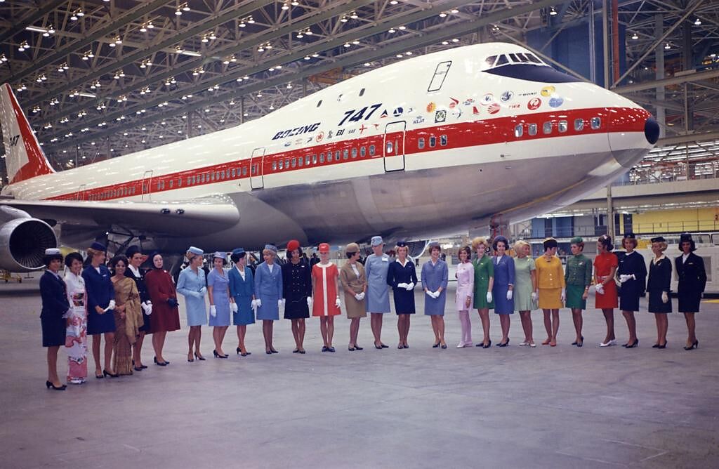 波音747革新商業航空的創舉，制霸空中長達半世紀，今年交付最後一架飛機後，將不再生產。 （Breitling提供）