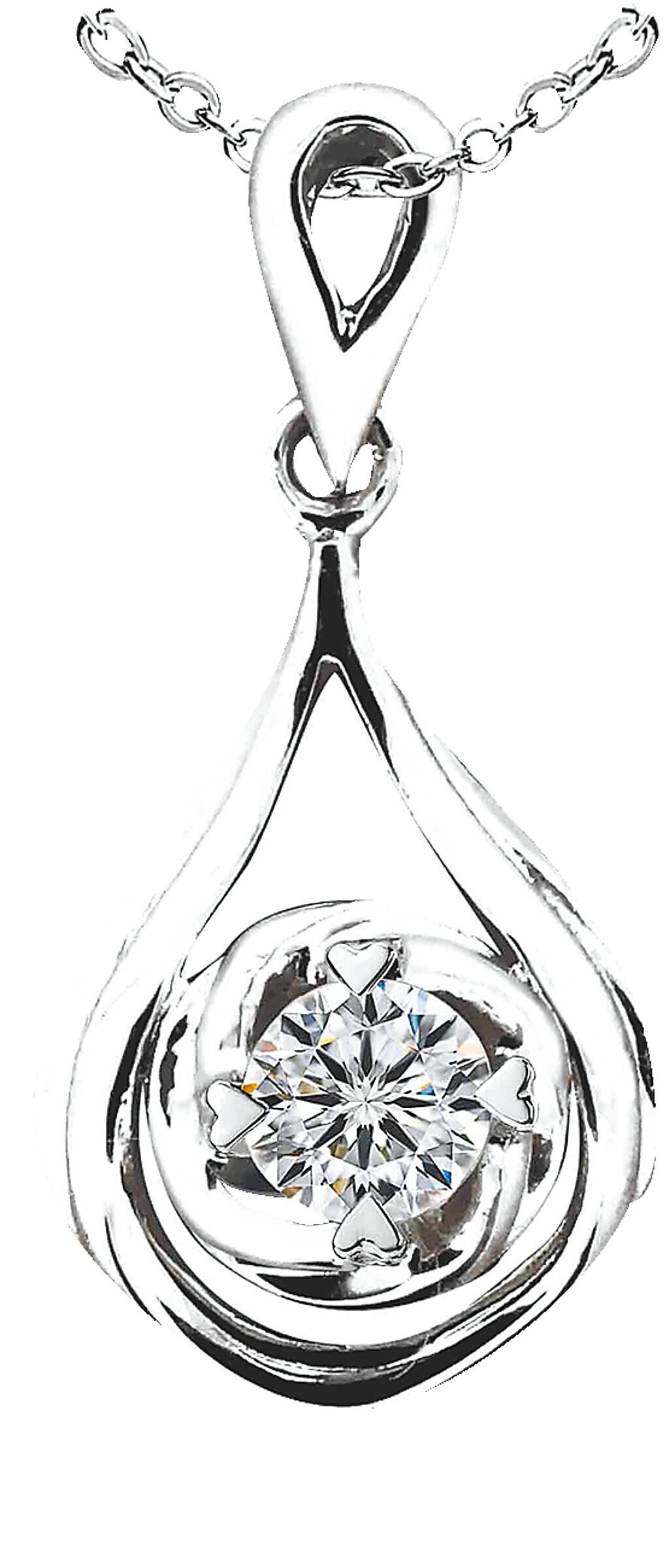 京站的璽星珠寶10分鑽石墜子，推薦價6980元。（京站提供）