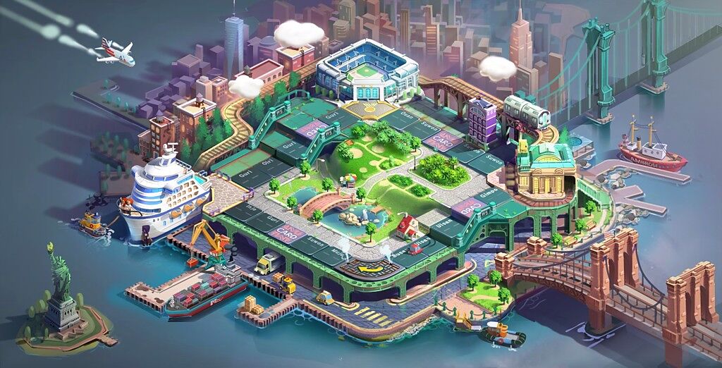 網石於今日公開《旅遊大亨2：Meta World》的特色細節，包含強化策略性的桌遊玩法、不同角色卡的技能，以及元宇宙的房地產與建築收藏。(圖/網石棒辣椒提供)