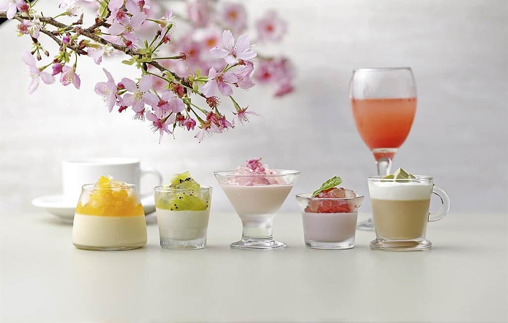 欣葉日本料理的春季甜點相當清爽，絕對是清新無負擔的甜蜜享受。（欣葉提供）