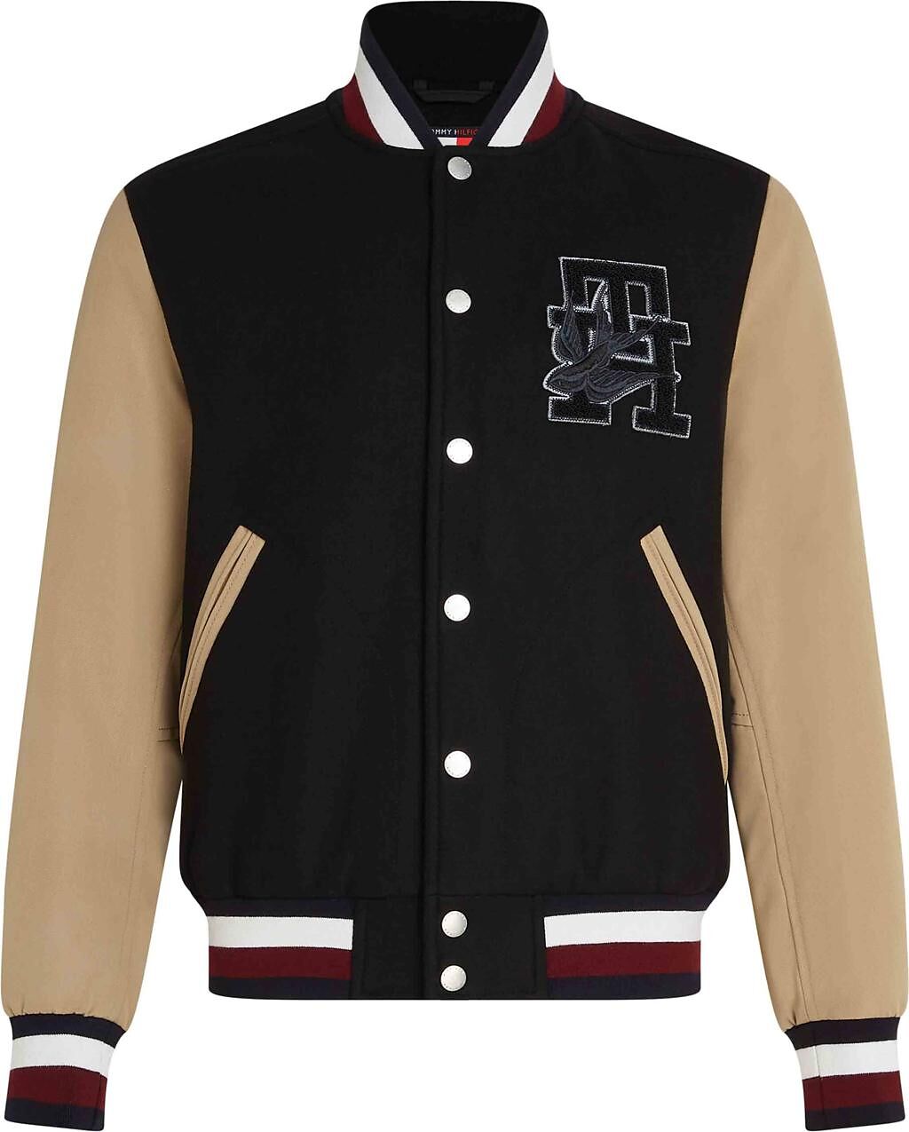 Tommy Hilfiger 男裝學院棒球外套，1萬9800元。（Tommy Hilfiger 提供）